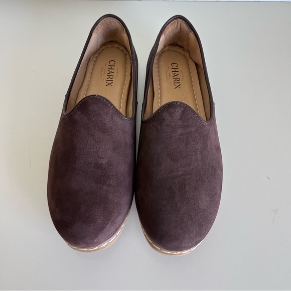 Charix Women’s Espresso Nubuck Slip-On Size 44 - Picture 2 of 7